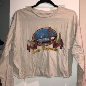 Long sleeve crop top